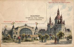 1896 Használatlan 2kr millenniumi díjjegyes Ezredéves kiállítás Gépcsarnok