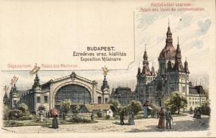 1896 Használatlan 2kr millenniumi díjjegyes Ezredéves kiállítás Gépcsarnok