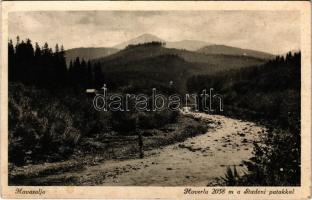 1940 Havasalja, Tibava; Hoverla a Studeni patakkal / creek, mountain (EK)