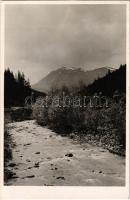 1940 Rahó, Rachov, Rahiv, Rakhiv; Tisza völgye a Hoverlával. Dulácska felvétele / valley, mountain (EK)