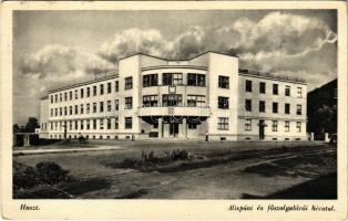 1941 Huszt, Chust, Khust; Alispáni és főszolgabírói hivatal. Mandlovits Hermann kiadása / court (EB)