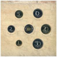 2005. 1Ft-100Ft (7xklf) forgalmi sor szettben + 2005. 10Ft "József Attila" T:PP patina
Ad...