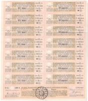 Budapest 1917. "A magyar korona országai 6%-kal kamatozó Járadékkölcsön" államadóssági köt...