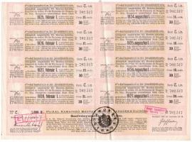 Budapest 1917. "A magyar korona országai 6%-kal kamatozó Járadékkölcsön" államadóssági köt...