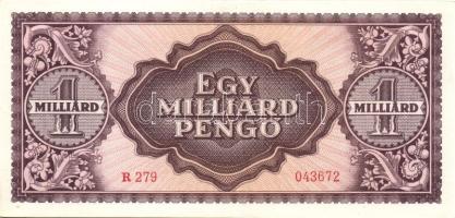 1946. 1000.000.000P(2x) egyugrású sorszámokkal T:I-