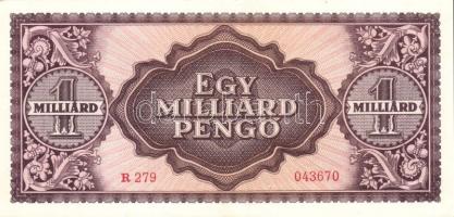 1946. 1000.000.000P(2x) egyugrású sorszámokkal T:I-