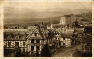 1928 Tátrafüred, Ótátrafüred, Altschmecks, Stary Smokovec (Magas Tátra, Vysoké Tatry); látkép, szálloda / general view, hotel (EB)