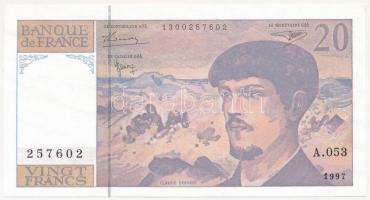 Franciaország 1997. 20Fr T:I
France 1997. 20 Francs C:UNC
Krause 151