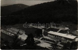 Ebedec, Obyce (Aranyosmarót mellett / near Zlaté Moravce); Pioniersky tábor ROH / úttörőtábor / pioneer camp. photo (fa)