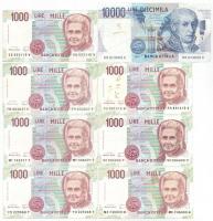 Olaszország 1984. 10.000L + 1990. 1000L (7x) T:III Italy 1984. 10.000 Lire + 1990. 1000 Lire (7x) C:F