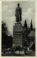 1932 Kassa, Kosice; Pomnik Gen. Dr. M.R. Stefánika / Stefánik tábornok emlékmű / monument, statue
