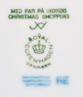 Royal Copenhagen porcelán tálak, 2 db, hibátlanok, jelzettek, d: 18 cm