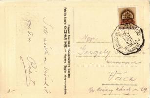 1941 Szabadka, Subotica; városháza, "Köszöntünk, Bácska!" bevonulás, hazafias propaganda. ...