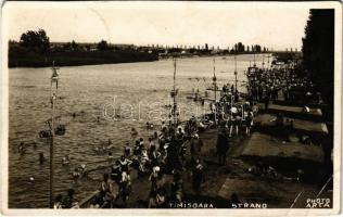 1932 Temesvár, Timisoara; Strand, fürdőzők / beach, bathers. Arta photo (EB)