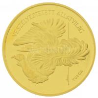 1994. 5000Ft Au "Veszélyeztetett állatvilág - Túzok (7,81g/0.584) tanúsítvánnyal T:PP ujjlenyom...