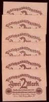 Német Birodalom/Weimari Köztársaság 1922. 2M(24x) benne erős nyomatelcsúszások, színárnyalatok T:I