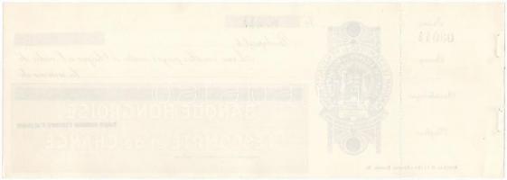 ~1920-1940. "Magyar Leszámítoló- és Pénzváltó-Bank / Budapest" kitöltetlen csekk T:I-II