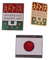 1965. Universiade zománcozott jelvény (3xklf) 1965. Universiade enamelled badge (3xdiff)