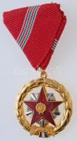 1957. Kiváló Szolgálatért Érdemérem aranyozott, zománcozott, mellszalagon T:1  1957. Hungary Distinguished Service Medal golded, enamelled, with ribbon, in original case C:UNC  NMK.: 614