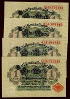 Német Birodalom/Császárság 1914. 1M(41x) benne egymásutáni, ill. kevés ugrású sorszámokkal ,alapnyom...