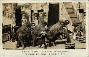 1908 Some very clever elephants. Franco-British Exhibition (EK)