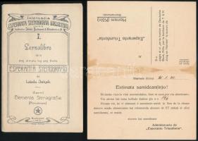 10 db eszperantó nyomtatvány