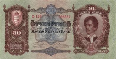 1932. 50P(7x) egymásutáni sorszámokkal(megszakítással) T:I