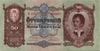 1932. 50P(7x) egymásutáni sorszámokkal(megszakítással) T:I