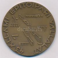 Kovács Dezső (1921-2004) DN 43. Állami Építőipari Vállalat Br emlékérem (70mm) T:2