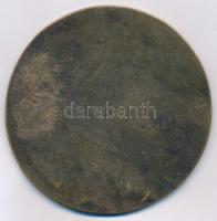 Fritz János (1947-) "Pater - Noster" Br egyoldalas emlékplakett (86mm) T:2