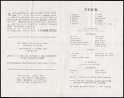 cca 1916 Bp., Mátyásföldi Repülőgépgyár tisztviselőinek meghívója a hősi halált halt magyar aviatiku...