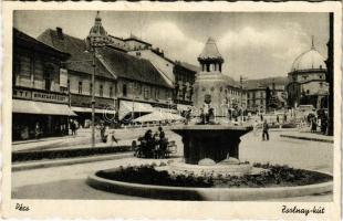1944 Pécs, Zsolnay kút, divatáruüzlet (EK)