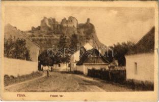 1913 Fülek, Filakovo; vár, utca. Krämer J. kiadása / Filakovsky hrad / castle, street (EK)