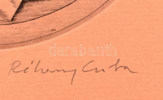 Rékassy Csaba (1937-1989): 3 grácia. Rézmetszet, papír, jelzett, művészpéldány EA XV/VII számozással...