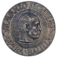 Olaszország ~1930. Opera Balilla - Mussolini fém jelvény (38mm) T:2 Italy ~1930. SE AVANZO SEGVITEMI - OPERA BALILLA metal badge (38mm) C:XF