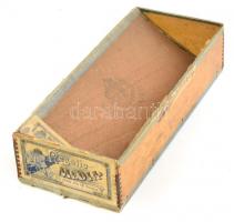 Regalia Media M. kir. Dohányjövedék fa dohányos doboz 30x12 cm