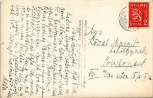 1939 Tampere, Tammerfors; Viinikan Kirkko / Lutheran church, street view. Atelier Laurent photo