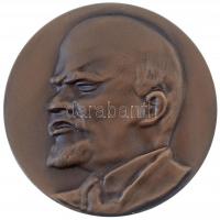 DN Lenin Br emlékérem, gravírozott hátoldal, eredeti dísztokban (69mm) T:1-