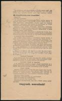 1944 "Harc az utolsó csepp vérünkig!" szélsőjobboldali röplap