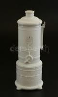Vaillants vállalat 125. évfordulójára készített Bavaria porcelán kályha, jelzett, hibátlan, díszdobozban, m: 21 cm
