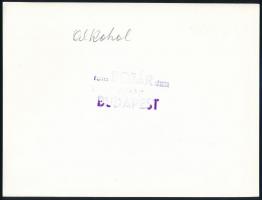 Bojár Sándor (1914-2000): Alkohol, pecséttel jelzett fotó, 24×18 cm