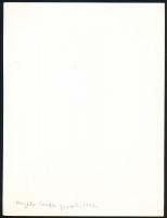 1942 Angelo (1894-1974): Csendes percek, hátoldalon feliratozott fotó, 24×18 cm