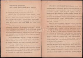 cca 1950 Gombászati tétel, közte levél, cikk, fotók