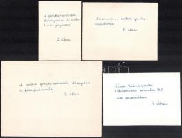 cca 1950 Gombászati tétel, közte levél, cikk, fotók