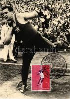 Giochi XVII Olimpiade Roma 1960 / 1960 Summer Olympics, Games of the XVII Olympiad in Rome, shot put + 1960 Repubblica di San Marino So. Stpl.