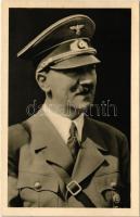 Der Führer / Adolf Hitler. NSDAP German Nazi Party propaganda + 1938 Die befreite Sudetendeutsche Marktgemeinde Niklasdorf (Mikulovice) So. Stpl. (EK)