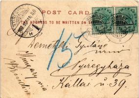 1900 A cobbler. Indian folklore (8,5 cm x 12 cm) (ázott sarkak / wet corners)