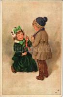 1921 Children art postcard, toys. Serie 2051. s: R.B.