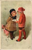 1921 Children art postcard. Serie 2051. s: R.B. (EK)