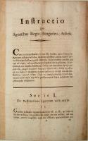 1798 16 oldalas előírások Magyarország számára latin nyelven